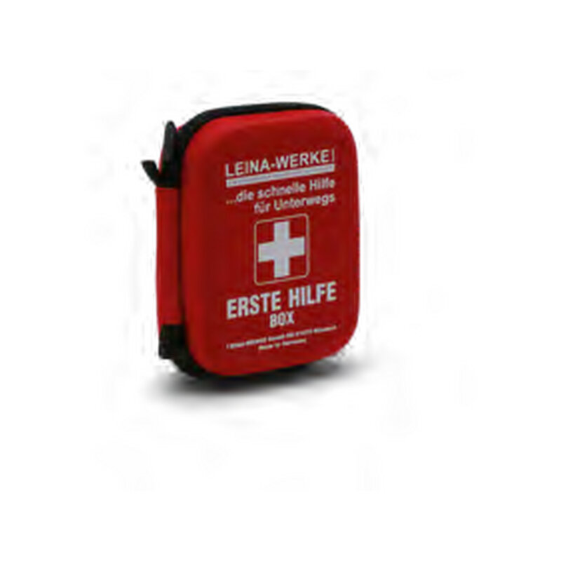 [LEINA-50063] Erste-Hilfe-Box in Hartschale mit Gürtel- & Karabinerbefestigung