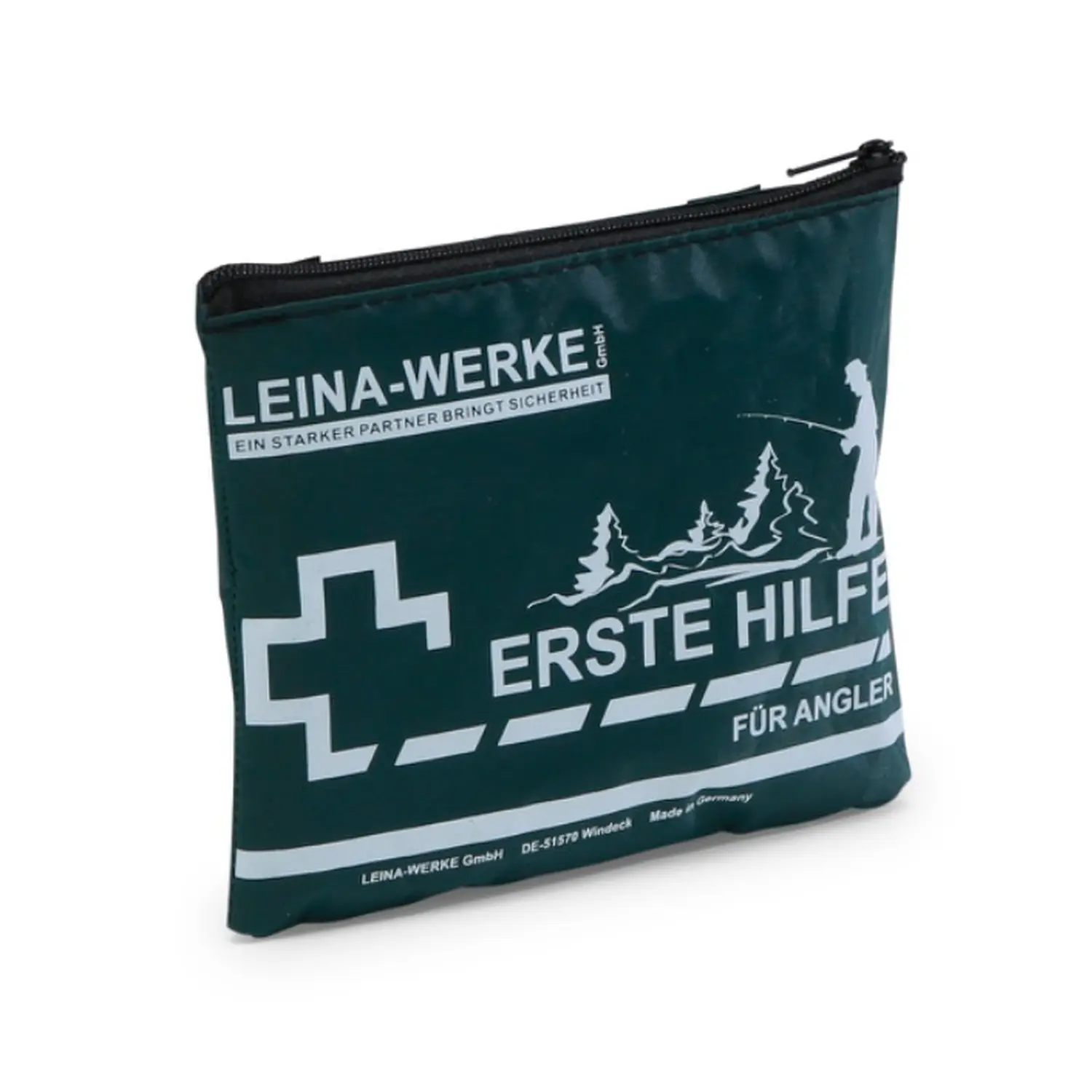 [LEINA-51002] Erste-Hilfe-Set für Angler – kompakte grüne Tasche