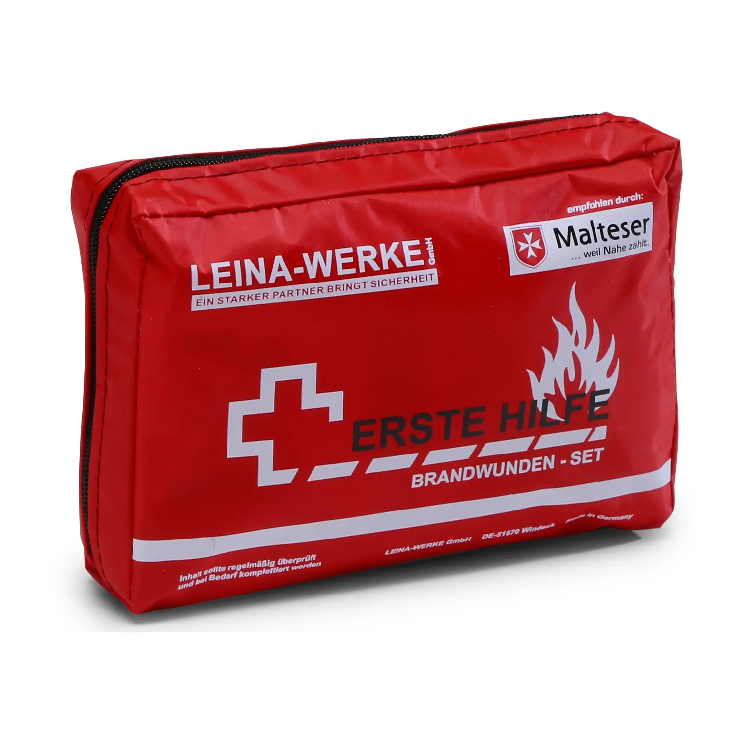 [LEINA-41000] Brandwunden-Set 16-teilig in wasserabweisender Tasche